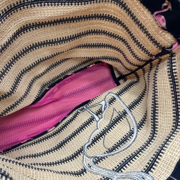 Vera Bradley Seashore Tote Beach Fiesta Wristlet Clutch Bag Pink Flamingo - Picture 12 of 13